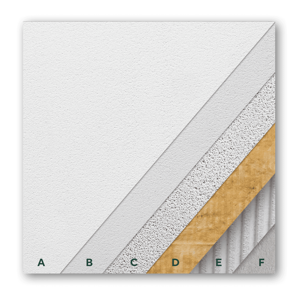 Acoustic plaster layer diagram