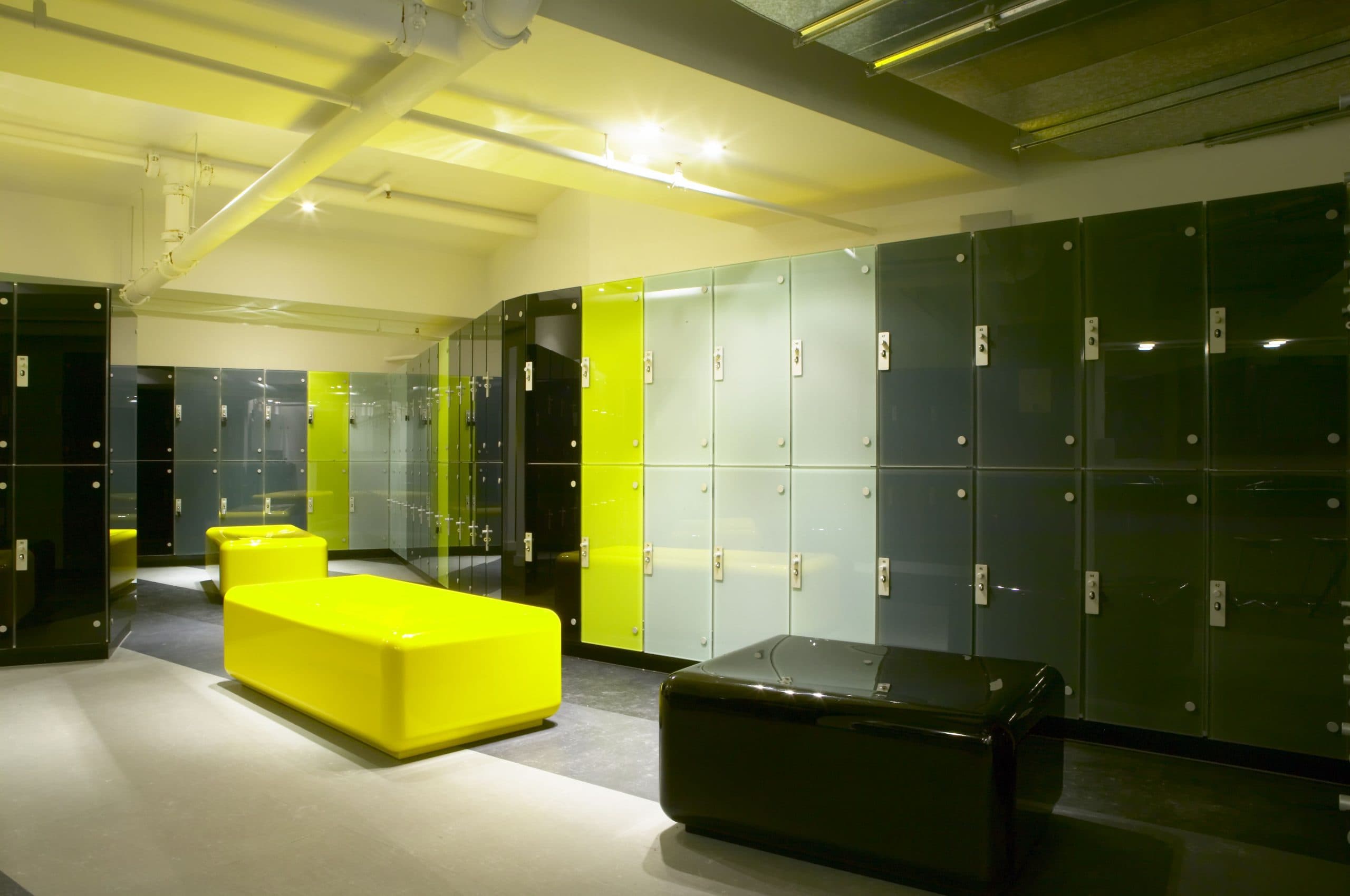 Marathon glass acrylic locker with keypad lock