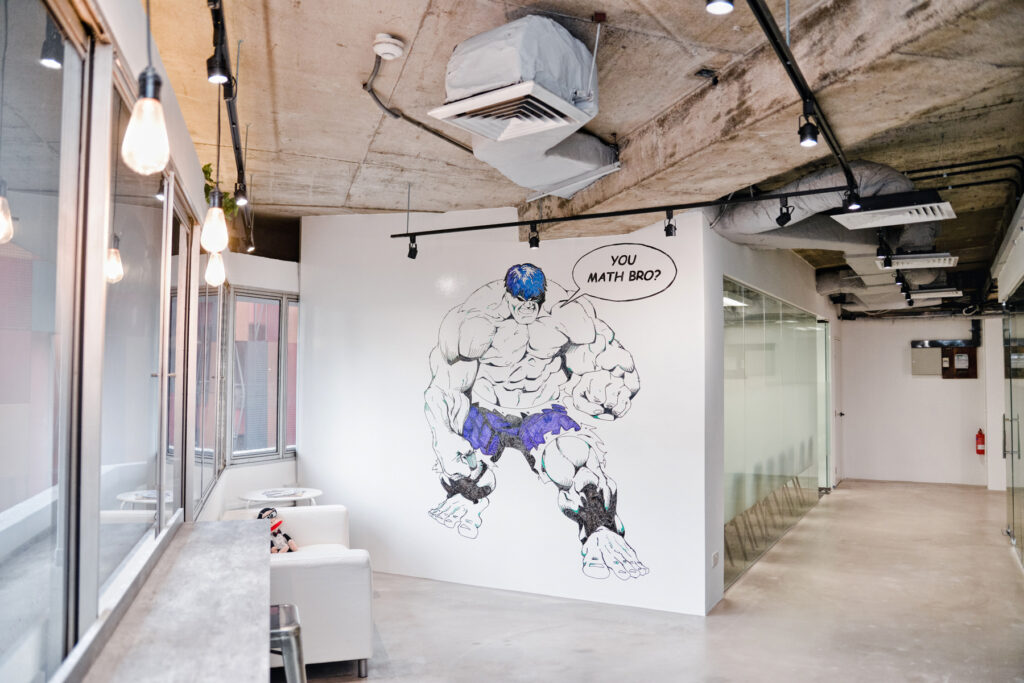 Smarter Surfaces coating in an education fit-out in Singapore