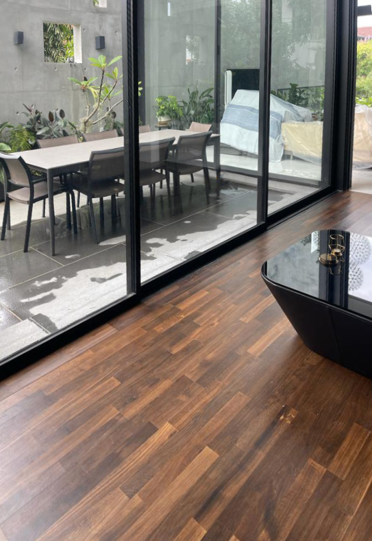Oak engineered timber flooring board detail